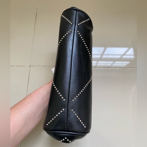 100% Authentic NWT‼️ Salvatore Ferragamo Gancini Mini Leather Clutch with Studs - Picture 7 of 11